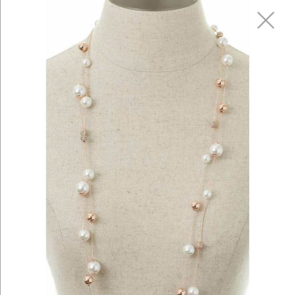 Long fireball illusion necklace by Ann Taylor